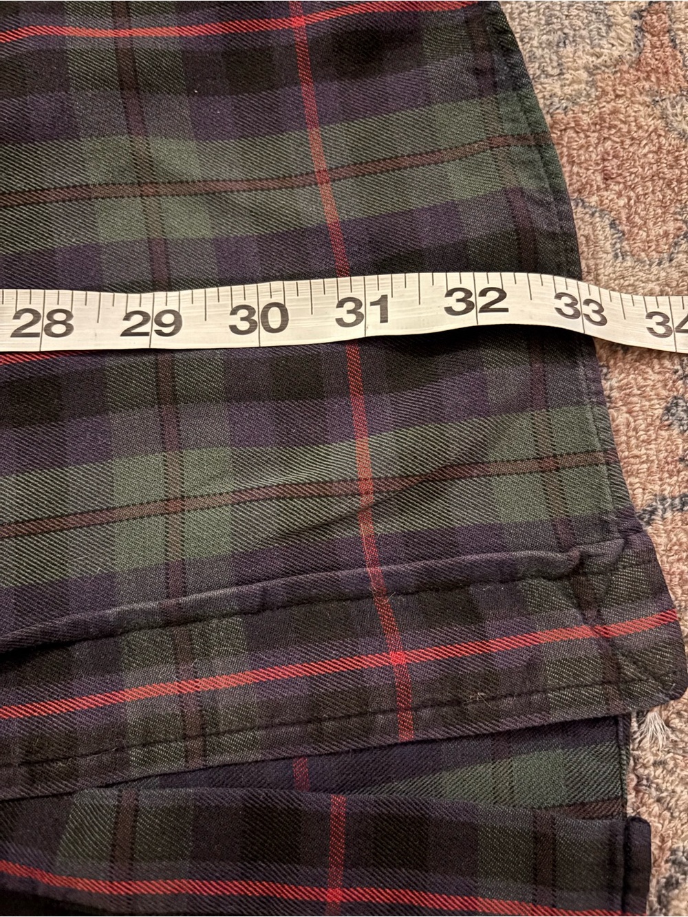 Ralph Lauren Dark Green and Purple Plaid Button-Down Shirt - Picture 6 of 9